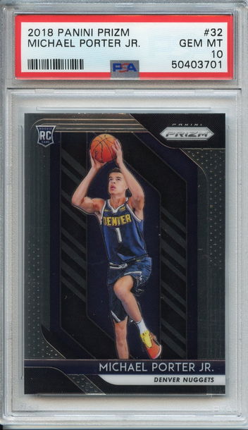 Michael Porter Jr. Prizm Rookie PSA 10 NEP 701