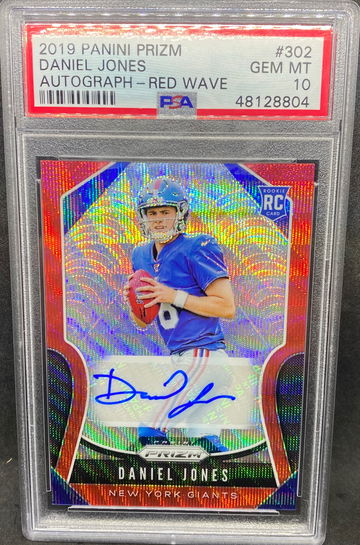 Daniel Jones Prizm Red Wave Auto /149