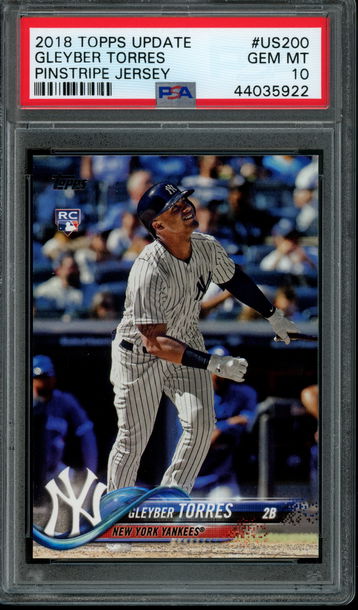 2018 Topps Update Gleyber Torres PSA 10 Gem Mint