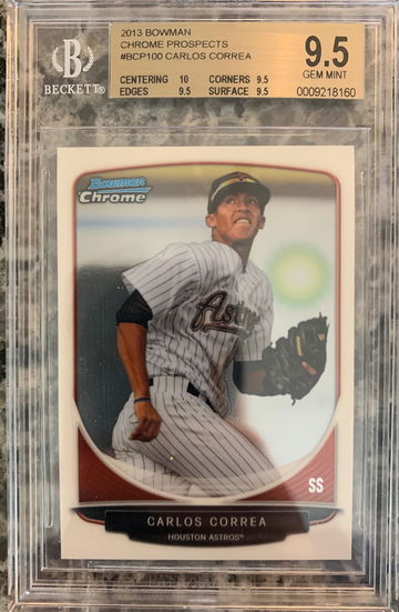 Carlos Correa - 2013 Bowman Chrome Prospects - BGS 9.5 - True Gem+