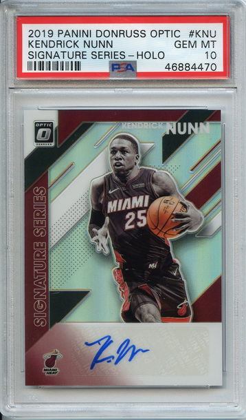 Kendrick Nunn Optic Holo Auto PSA 10 NEP
