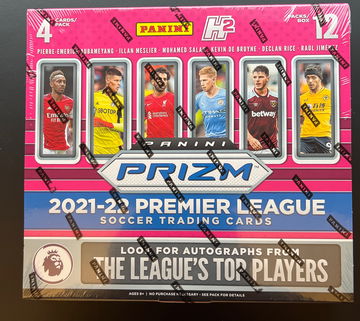 2021-22 Panini Prizm English Premier League Hybrid H2 Box (12 Packs/4 Cards)