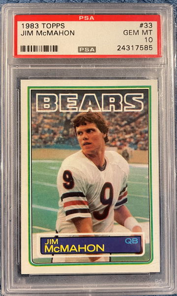 1983 Topps Jim McMahon #33 PSA 10