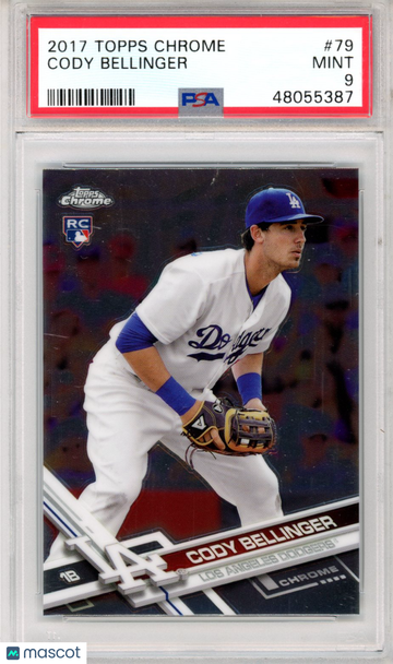2017 Topps Chrome Cody Bellinger #79 Rookie PSA 9