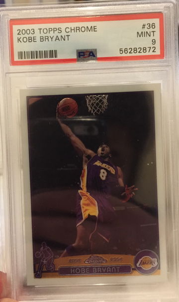 Kobe Bryant 2003 Topps Chrome PSA 9