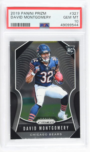 2019 Panini Prizm David Montgomery PSA 10 #327