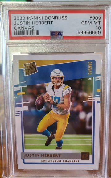 2020 Donruss Justin Herbert Canvas
