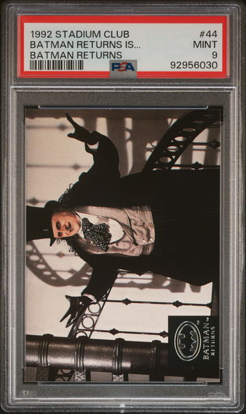 1992 Stadium Club Batman Returns Batman Returns Is... #44 PSA 9