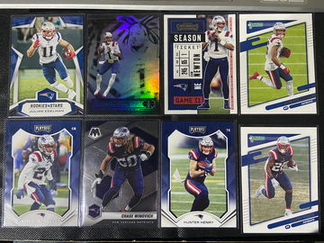 New England Patriots LOT 8 Edelman, Henry, Winovich, Newton, Meyer, Gilmore