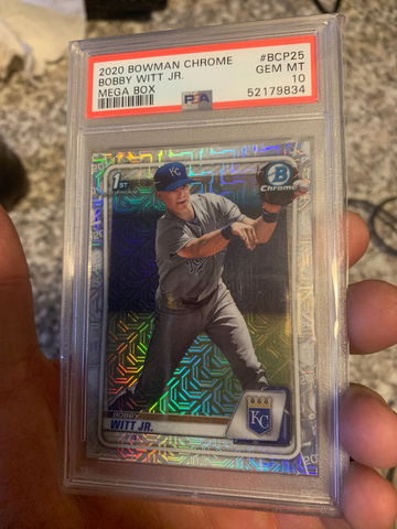 2020 Bowman Chrome Bobby Witt Jr Mega Box PSA 10