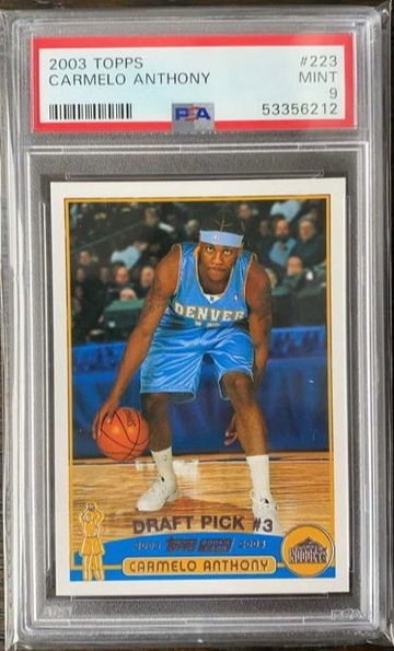 2003 Topps Carmelo Anthony #223 PSA 9