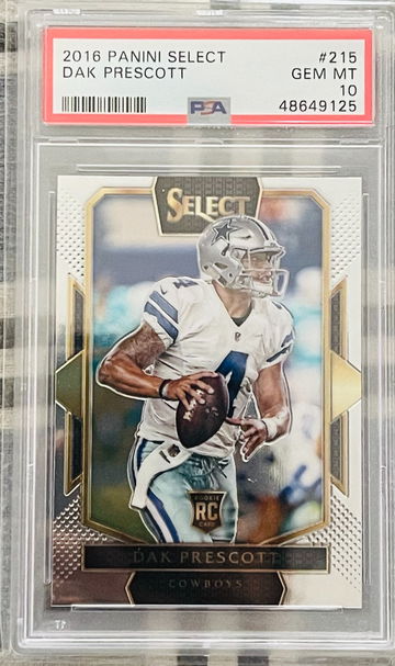 2016 Panini Select Dak Prescott Field Level PSA 10