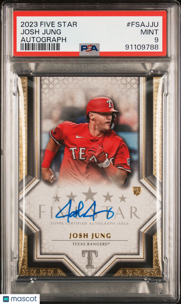 2023 Topps Five Star Autographs Josh Jung #FSAJJU PSA 9