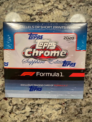 2020 Topps Chrome Sapphire Formula 1 Sealed Hobby Box