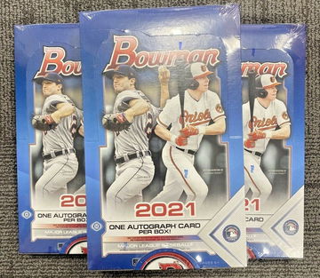 3X BOX LOT 2021 BOWMAN BASEBALL HOBBY BOX NEW FACTORY SEALED