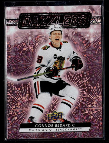 2023-24 Upper Deck Series 2 Dazzlers Pink Connor Bedard #DZ-79