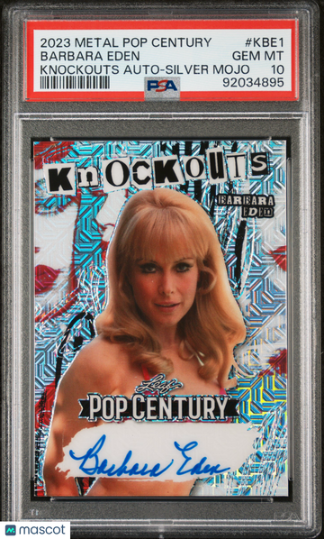 2023 Leaf Metal Pop Century Knockouts Autograph Barbara Eden #KBE1 PSA 10