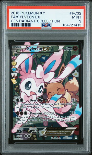 2016 Pokemon XY Generations Radiant Collection Sylveon Ex #RC32 PSA 9