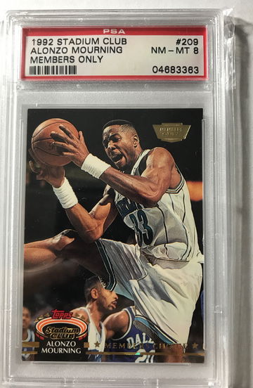 1992 Alonzo Mourning Stadium Club Members Only