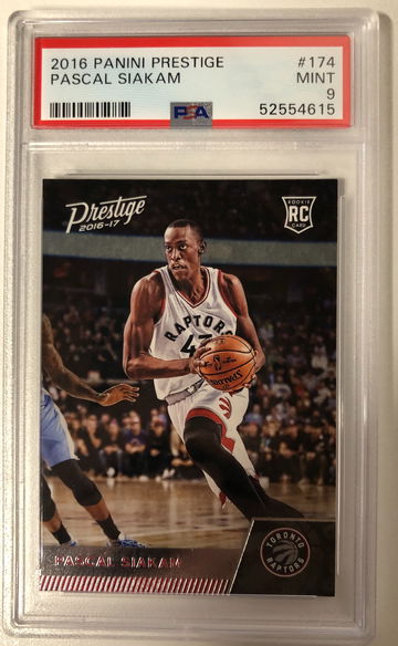 2016 Panini Prestige Pascal Siakam Rookie PSA 9