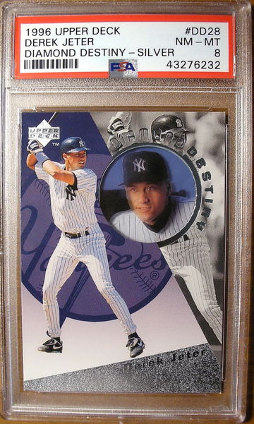 Derek Jeter 1996 Upper Deck Diamond Destiny Silver PSA 9