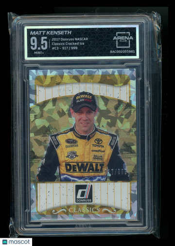 2017 Donruss NASCAR Classics Cracked Ice Matt Kenseth #C3 /999 Arena Club 10