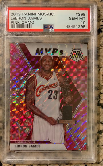 2019 Panini Mosaic Lebron James Pink Camo PSA 10