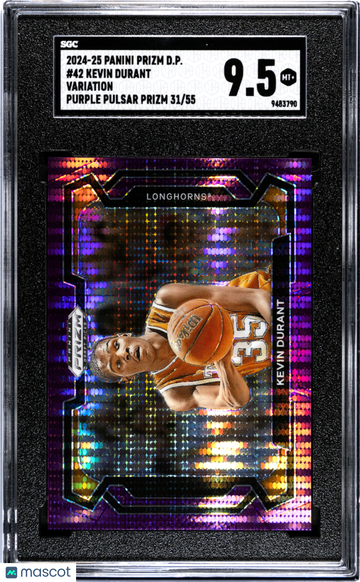 2024 Panini Prizm D.P. Kevin Durant #42 Variation Purple Pulsar SGC 9.5