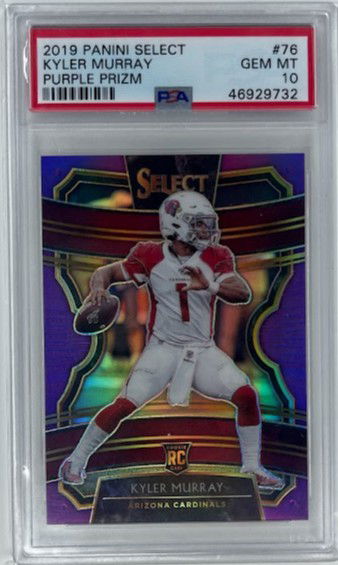 2019 Panini Select Kyler Murry Purple Prizm /75 PSA 10