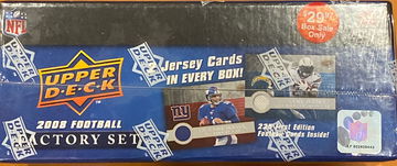 2008 Upper Deck Football First Edition Factory Set w/ 2 Jersey Cards in the set