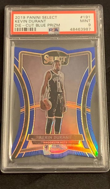 2019 Select Kevin Durant Die-Cut Blue #/249 PSA 9