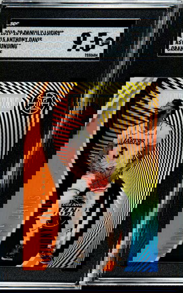 SGC 9.5 2019-20 Panini Illusions Anthony Davis Astounding Acetate Orange MT+