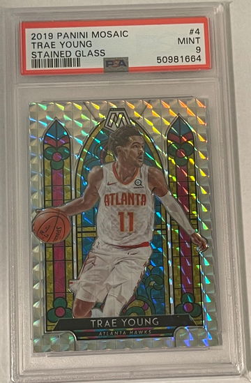 2019 Mosaic Stained Glass Trae Young PSA 9