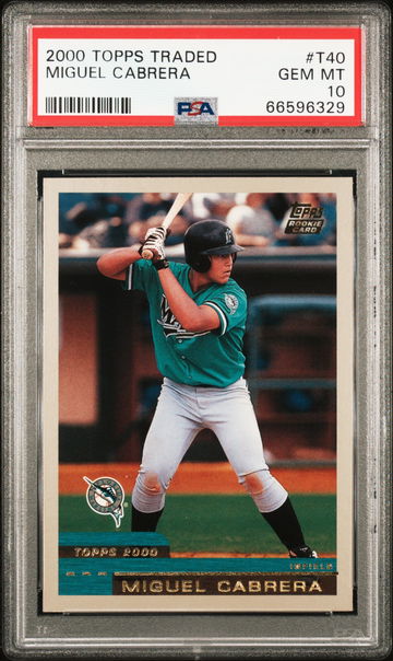 2000 TOPPS TRADED RC MIGUEL CABRERA PSA 10