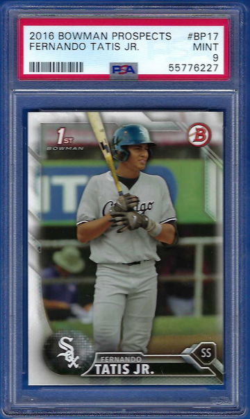 2016 Bowman Prospects Fernando Tatis Jr #BP17 *PSA 9* Chicago White Sox San Diego Padres
