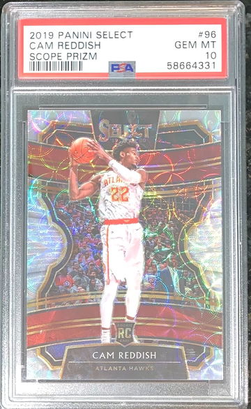 2019 Panini Select SCOPE PRIZM Cam Reddish RC PSA 10 #96