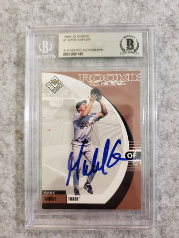 1999 UD choice gabe kapler auto