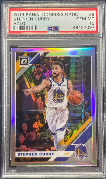 2019 Donruss Optic #8 Steph Stephen Curry Holo Silver PSA 10
