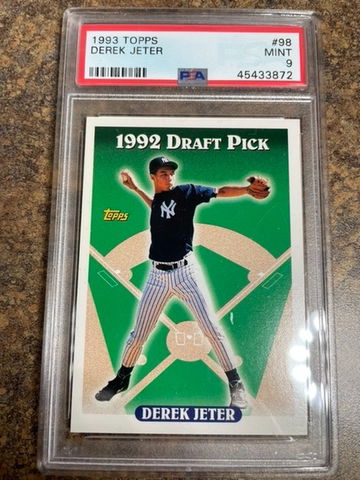 Derek Jeter 1993 Topps RC psa 9