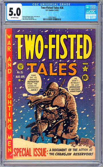 TWO-FISTED TALES #26 CGC 5.0 GA CLASSIC HARVEY KURTZMAN STORY CVR & ART EC 1952