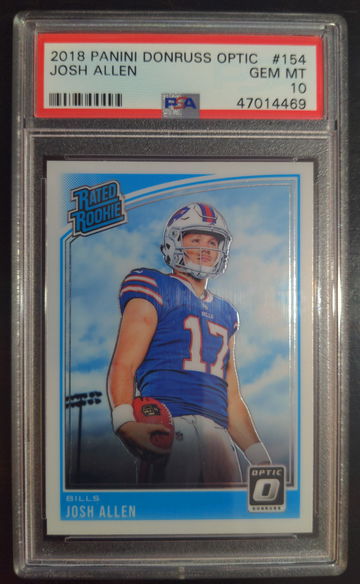 Josh Allen 2018 Optic PSA 10