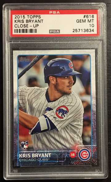 2015 Topps Kris Bryant Rookie RC #616 PSA 10