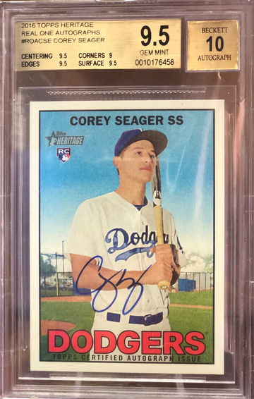 2016 Topps Heritage Auto Corey Seager