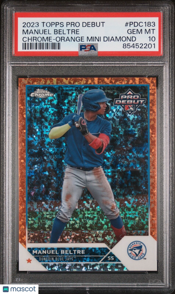 2023 Topps Pro Debut Manuel Beltre #PDC183 Chrome Rookie PSA 10