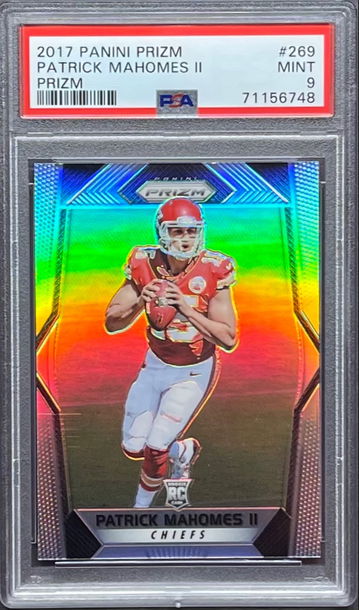 2017 Panini Prizm Patrick Mahomes PSA 9