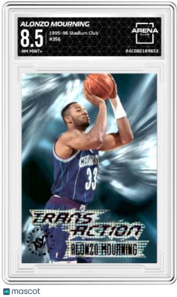 1995-96 Stadium Club Alonzo Mourning #356 Arena Club 8.5