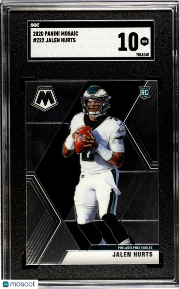 2020 Panini Mosaic Jalen Hurts #222 SGC 10