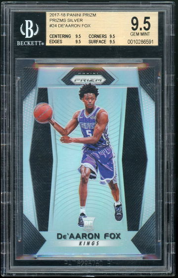 De'Aaron Fox 2017-18 Prizm Silver BGS 9.5