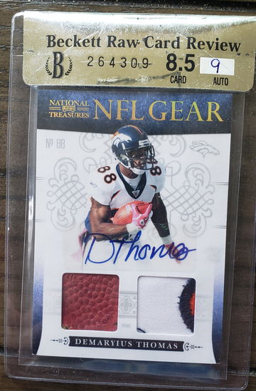 Demaryius Thomas national treasures NFL gear auto
