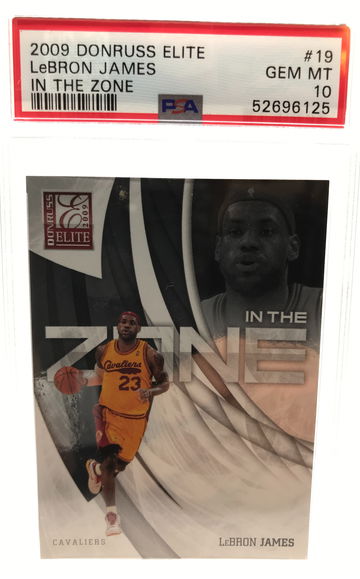 Lebron James 2009 Donruss elite in the zone card#19 Cavs/Lakers PSA 10 GEM MINT!
